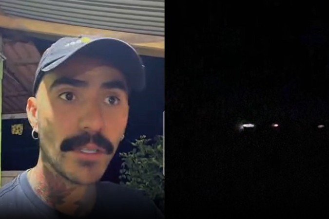 Influenciador que avistou OVNI flagra novas luzes no céu e divulga vídeo - (crédito: Instagram)