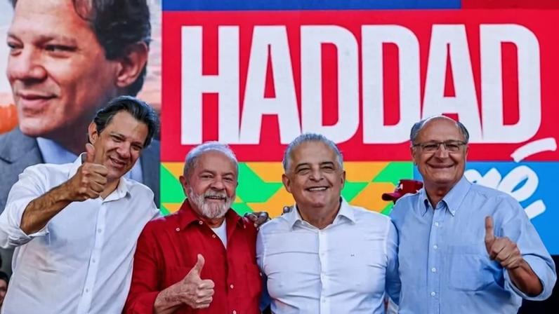 Lula entre Haddad e Márcio França: encontro para definir chapa ao Governo de São Paulo