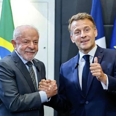 Lula é recebido pelo presidente Macron na França
