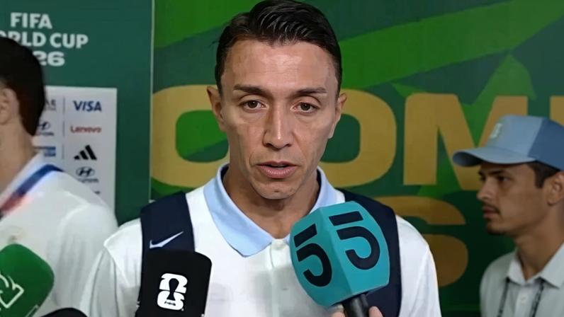 Muslera fala com a imprensa após a eliminação precoce do Uruguaio na Copa - (crédito: Foto: Reprodução de TV)