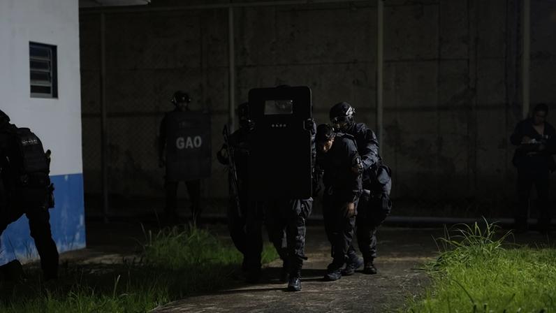Operação Dragão reúne órgãos da Segurança Pública e do Penitenciário do Distrito Federal em um treinamento de alta complexidade - (crédito: Divulgação SSP/DF)