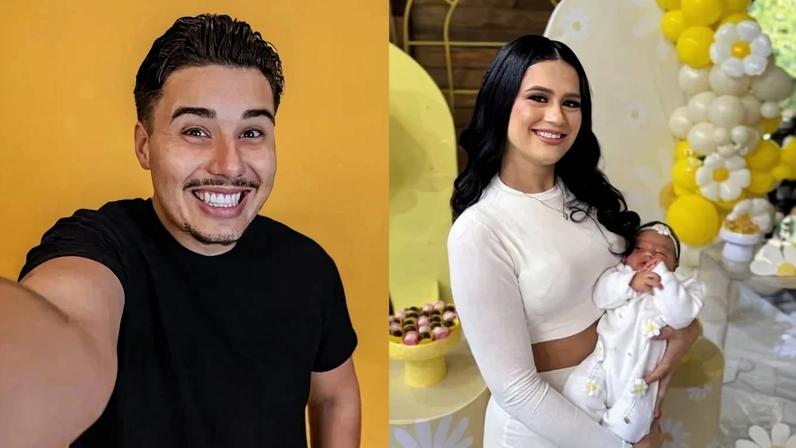 O ex-participante do BBB 26 teria chorado e insistido para ver a filha Aurora, de três meses, em Curitiba - (crédito: Reprodução/Instagram)
