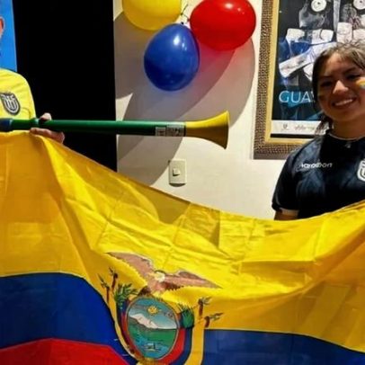 Derrota não abala confiança de jovem torcedora do Equador na Copa