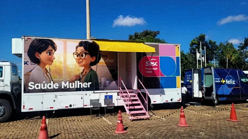 Carretas móveis desembarcam na Torre de TV Digital nesta quarta-feira (10) - (crédito: Divulgação/ SESC-DF)