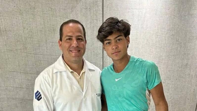 Fernando acredita que o jovem Guto tem um futuro promissor no esporte - (crédito: Arquivo pessoal)