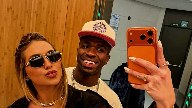 Vini Jr. quebra o silêncio após torcida xingar Virginia Fonseca no Maracanã - (crédito: Reprodução/ Instagram @virginia)