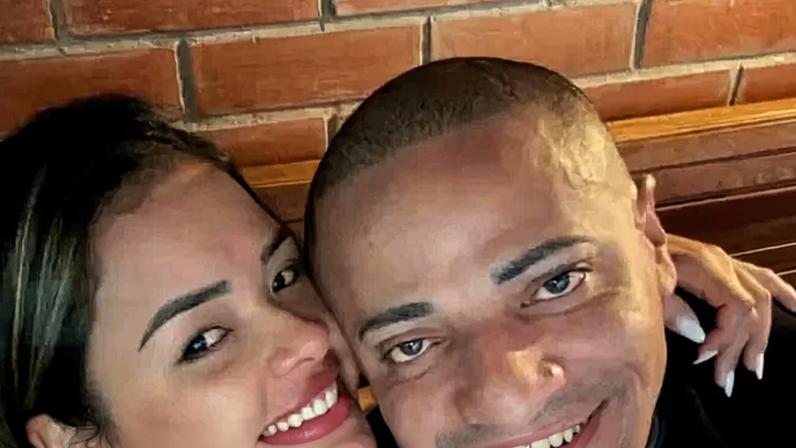 Alex Leandro está preso, acusado do assassinato de Maria Katiane Gomes (E) - (crédito: Reprodução/Isstagram/@katiane.gomes14)