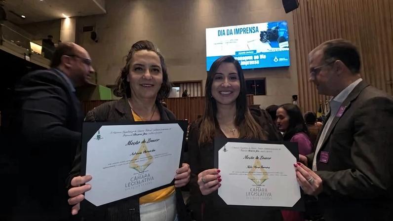 Jornalistas do Correio recebem homenagem na CLDF - (crédito: Carlos Silva/CB/D.A Press)