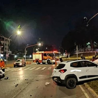 Colisão entre dois veículos deixa homem ferido na 708 Norte