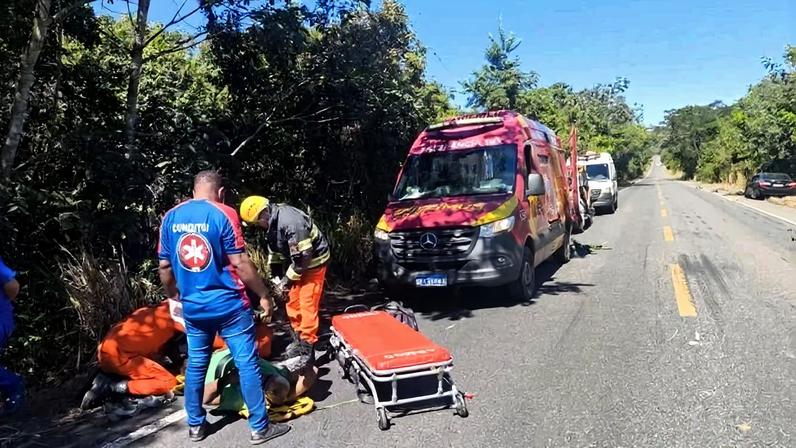 Grave sinistro de trânsito ocorreu em Teresina de Goiás