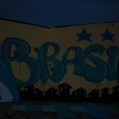 Pichações do PCC em Brazlândia são apagadas e viram grafite