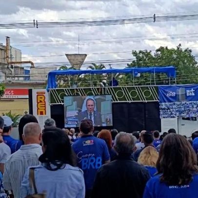 Protesto na CLDF acompanha audiência do presidente do BRB no Senado