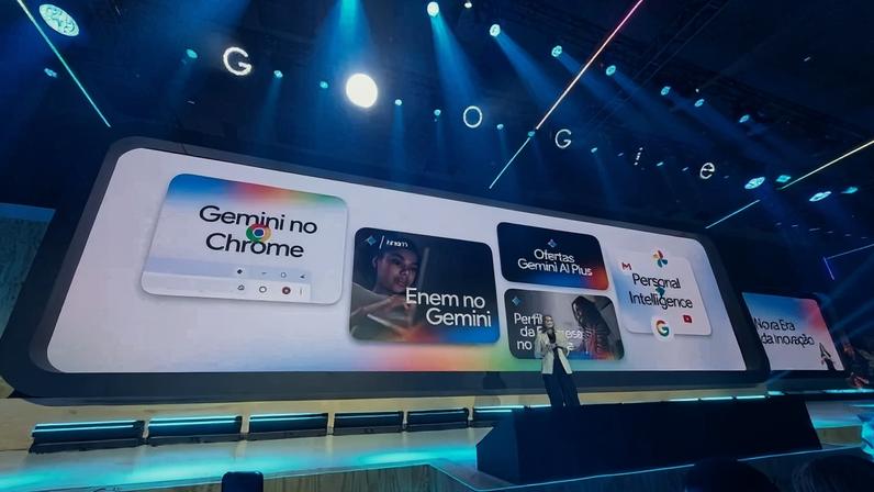 Jenny Blackburn, vice-presidente de experiência do usuário do Google, apresenta detalhes sobre novas ferramentas no Chrome - (crédito: Ronayre Nunes/CB/D.A. Press)