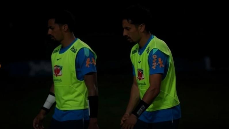 Seleção adota munhequeira tática para ensaiar jogadas de bola parada - (crédito: Foto: Reprodução/CBF TV)