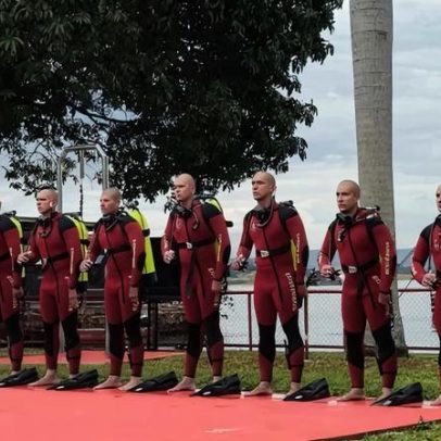 Corpo de Bombeiros forma nova turma de mergulhadores