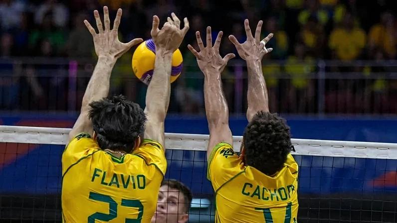Brasil vence Sérvia e segue embalado na VNL - (crédito: Divulgação/Maria Eduarda Suhet)