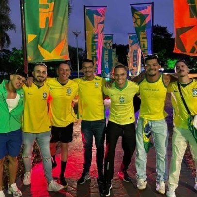 Torcida brasileira não esfria na estreia da Copa mesmo com frio em Brasília