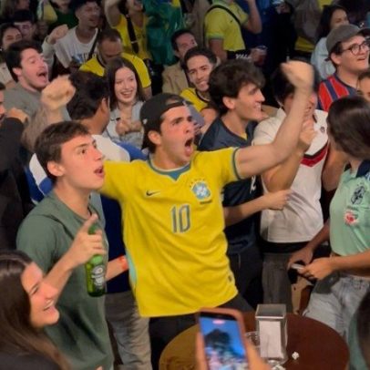 Gol do Brasil anima torcida, mas empate mantém tensão em bar da Asa Norte