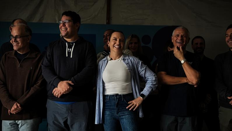 Em Águas Claras, Celina assinou decretos relacionados ao meio ambiente - (crédito: Letícia Mouhamad/CB/DA Press)
