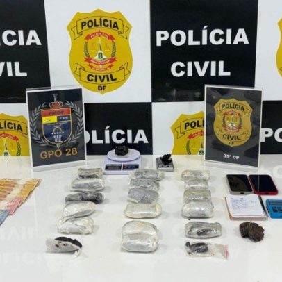 Casal preso em Ceilândia por oferecer delivery de drogas