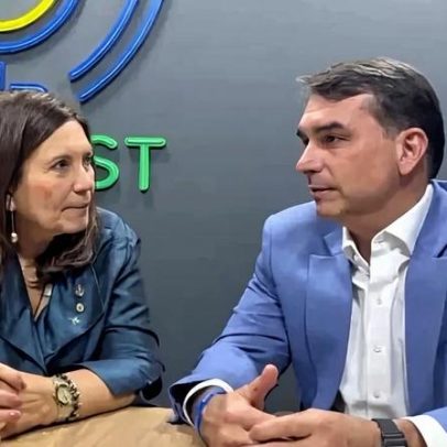 Vídeo mostra Flávio citando Bia Kicis como possível candidata a vice