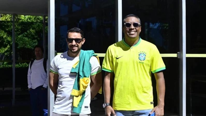 Rômulo Ferreira e Cleber Barbosa estão otimistas quanto ao resultado do jogo contra o Japão - (crédito: ED ALVES/CB/D.A.Press)