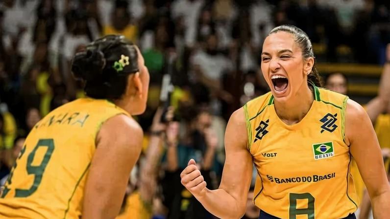 Italianas venceram 39 partidas seguidas antes da derrota deste domingo - (crédito: VNL2026/Divulgação)