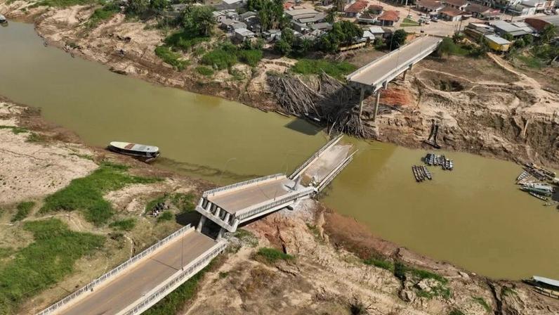 Ponte desabou na última sexta-feira, 5. Foto: Pedro Devani/Secom