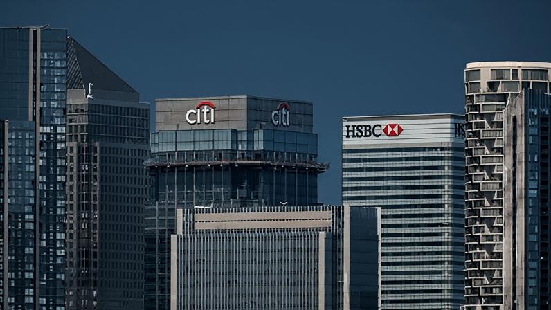 Getty Images A cityscape of London's financial centre in London showing major bank skyscrapers.