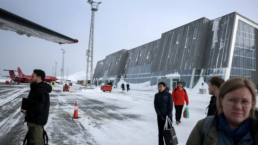 Boarding a flight in Nuuk offers a reminder that Greenland is an Arctic island at the mercy of weather.