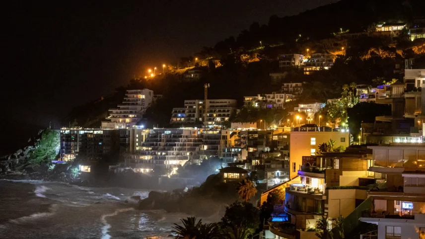 Seafront properties in the exclusive suburb of Clifton in Cape Town, South Africa.