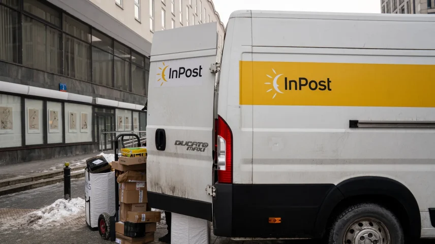 An InPost SA courier in Warsaw.