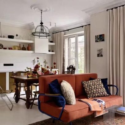 Casa de designer em Moscou equilibra expressividade e acolhimento