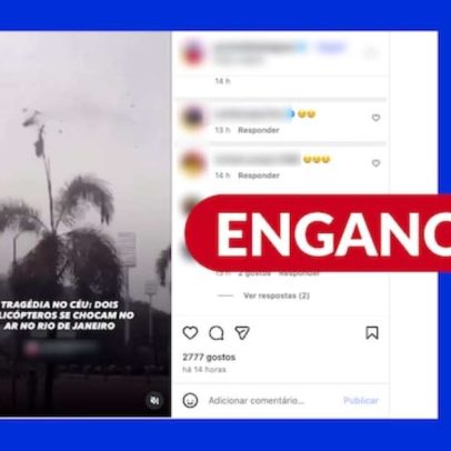Vídeo mostra helicópteros colidindo perto de árvores; acidente foi na Malásia