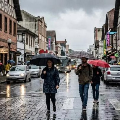 Previsão do tempo em Blumenau (SC) para esta segunda-feira