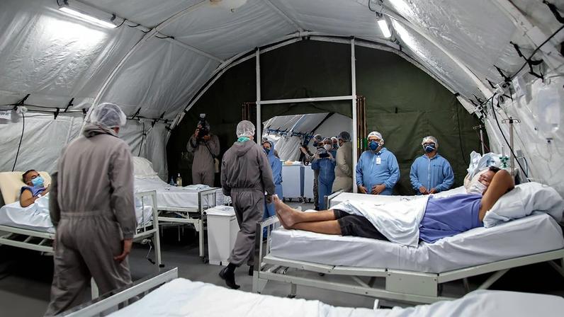 Enfermaria de Campanha em Manaus, cidade que teve um dos maiores colapsos no sistema de saúde durante a pandemia - Fotos: Caio de Biasi/MS
