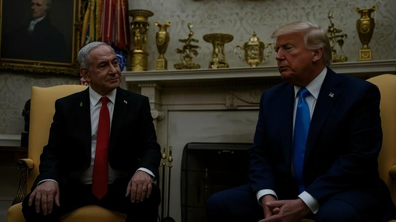 Trump e Netanyahu se reúnem na Casa Branca04/02/2025REUTERS/Elizabeth Frantz