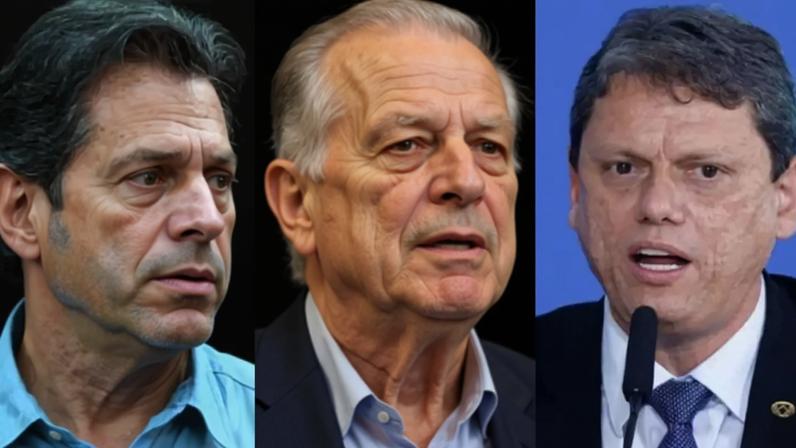 O ex-prefeito de São Paulo Fernando Haddad (PT) está na liderança na disputa pelo governo de São Paulo seuido do ex-governador Márcio França (PSB) e do ex-ministro Tarcisio de Freitas (Republicanos)
