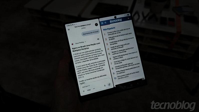 Suposto design do Galaxy Z Fold 8 Ultra (imagem: reprodução/La Razón)