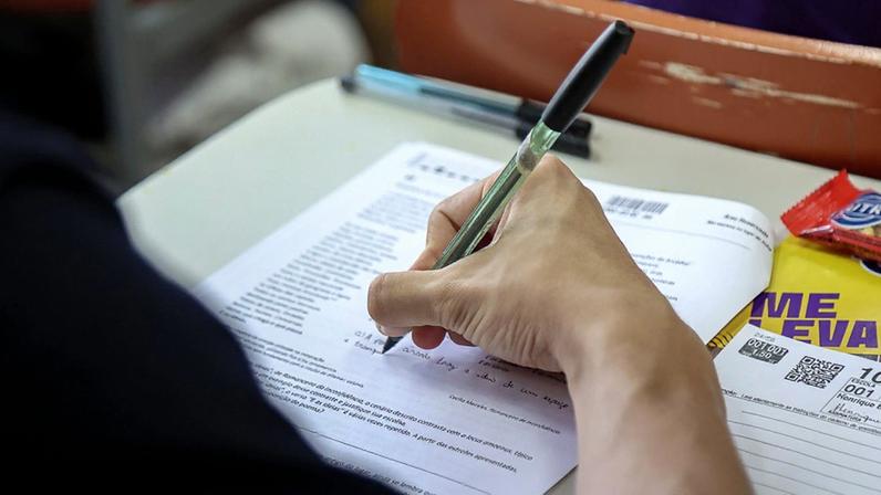 Com o simulado, estudantes podem vivenciar as condições reais do vestibular da USP – Foto: Cecília Bastos/USP Imagens
