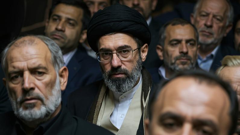 O novo líder supremo do Irã, Mojtaba Khamenei, participa de uma reunião em Teerã, Irã, em 18 de julho de 2016 — Foto: Amir Kholousi/ISNA/WANA via Reuters