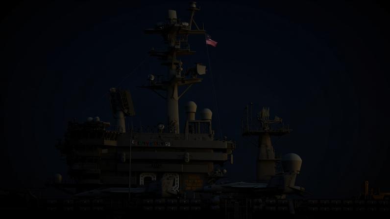 Porta-aviões USS Nimitz da Marinha dos EUA está ancorado na Baía de Guanabara como parte do exercício naval conjunto Southern Seas 2026