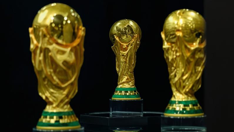 Troféu da Copa do Mundo — Foto: Kevin Sousa-Imagn Images/Reuters