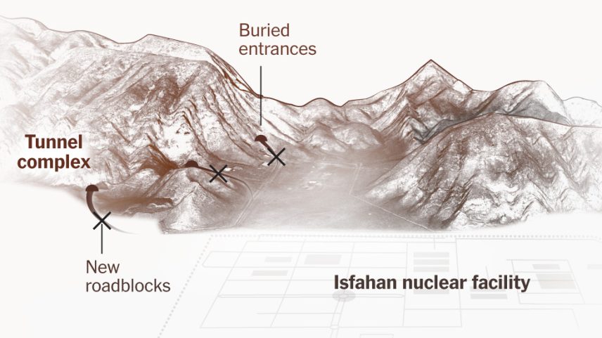 Most of Iran’s enriched uranium likely remains stored underground, near the Isfahan nuclear complex, according to Rafael Grossi, who leads the I.A.E.A.