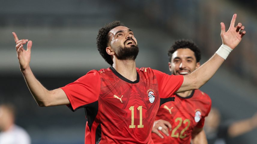 Mostafa Zico comemora gol em Egito x Russia — Foto: REUTERS/Mohamed Abd El Ghany