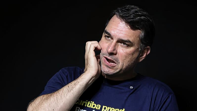Senador Flávio Bolsonaro (PL-RJ), pré-candidato à Presidência — Foto: Rodolfo Buhrer/Reuters
