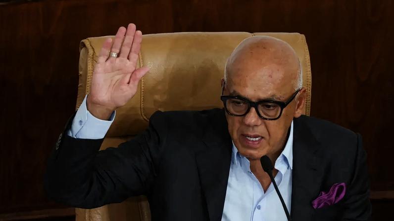Presidente da Assembleia Nacional da Venezuela, Jorge Rodríguez em 19 de março de 2026 REUTERS/Leonardo Fernandez Viloria