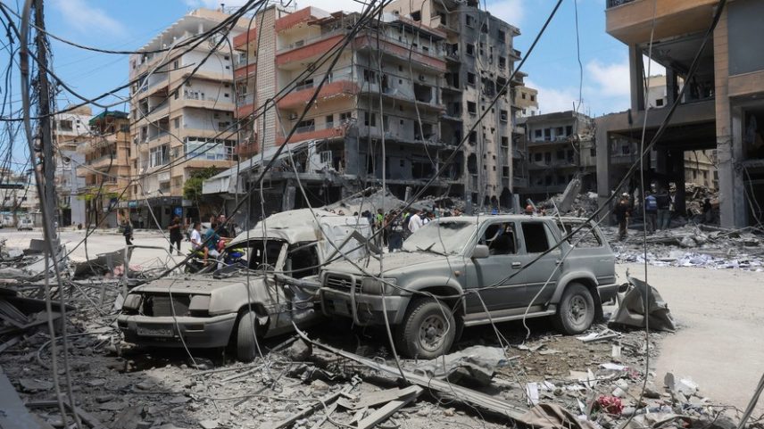 Ataque israelense em Tiro, no sul do Líbano