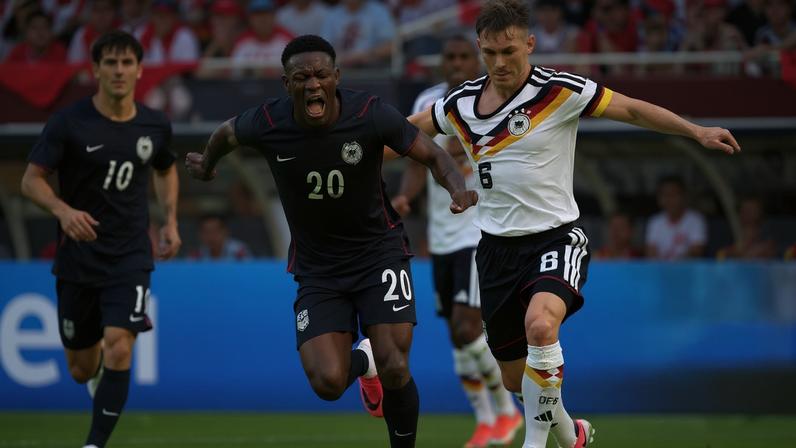 Kimmich durante amistoso entre Alemanha e Estados Unidos — Foto: Reuters/Talia Sprague