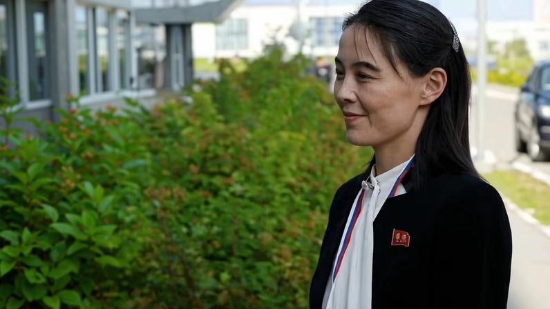 Kim Yo Jong, irmã do líder da Coreia do Norte, Kim Jong Un — Foto: Vladimir Smirnov/Sputnik via REUTERS